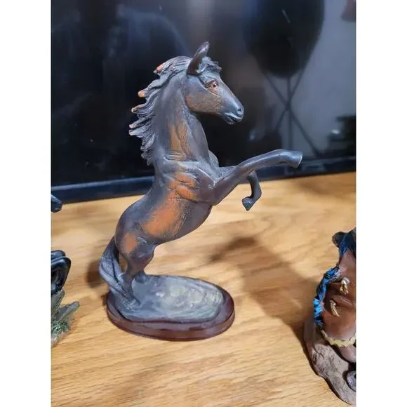 Southwest Theme Small resin Figures, horses, Cowboy 6 - Picture 8 of 16